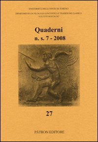 Quaderni del Dipartimento di filologia linguistica e tradizione classica (2008)