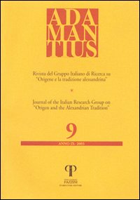 Adamantius. Notiziario del Gruppo italiano di ricerca su «Origene e la tradizione alessandrina»