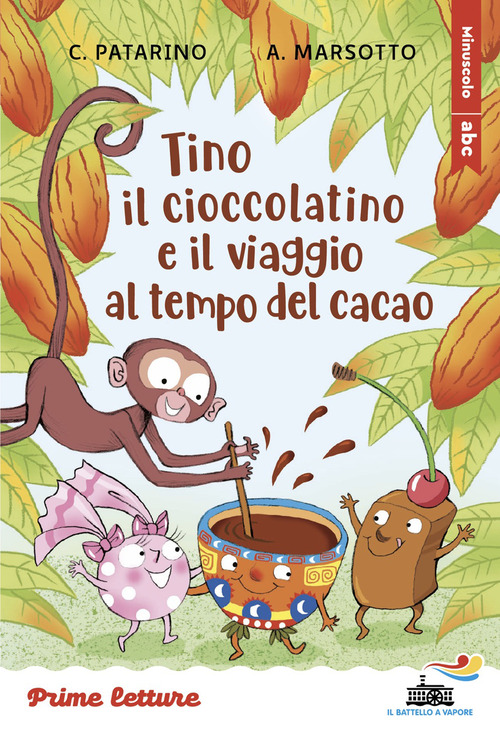Tino il cioccolatino e il viaggio al tempo del cacao. Stampatello maiuscolo a leggibilit&agrave; facilitata
