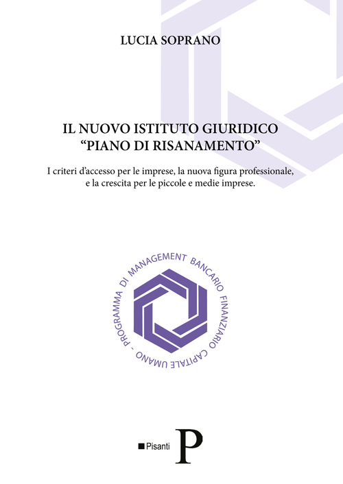 Il nuovo istituto giuridico &laquo;piano di risanamento&raquo;. I criteri d'accesso per le imprese, la nuova figura professionale, e la crescita per le piccole e medie imprese