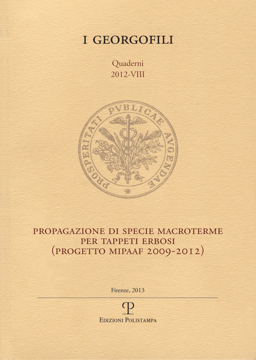 Progetto di specie macroterme per tappeti erbosi. Progetto MIPAAF 2009-2012