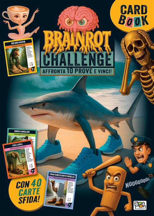 Brainrot Challenge. Affronta 10 prove e vinci! Card book