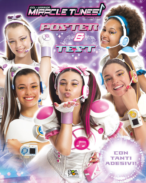 Poster & test. Miracle Tunes. Con adesivi