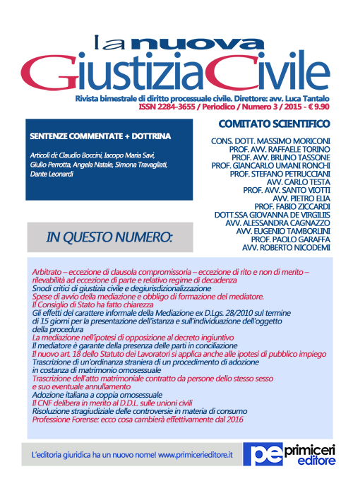 La nuova giustizia civile (2015)