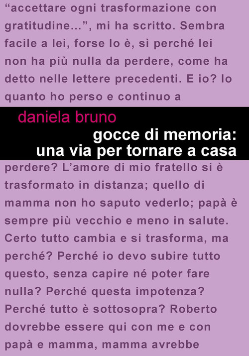 Gocce di memoria: una via per tornare a casa
