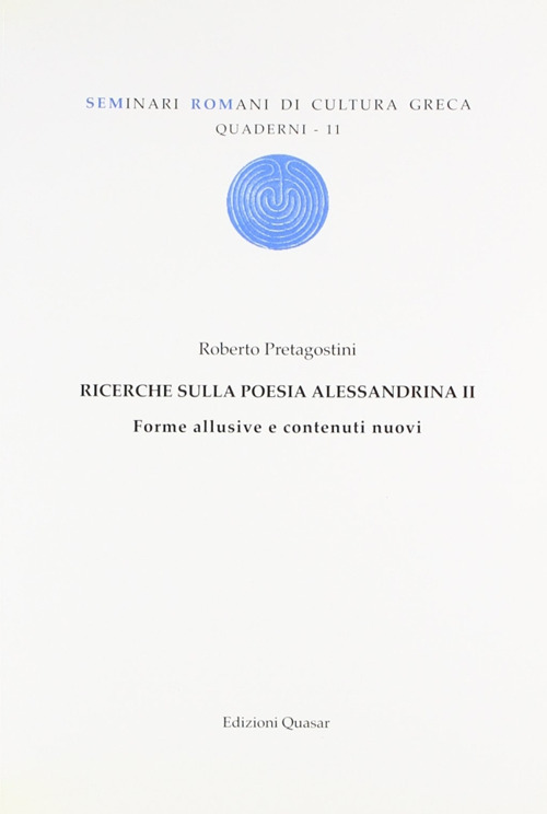 Ricerche sulla poesia Alessadrina