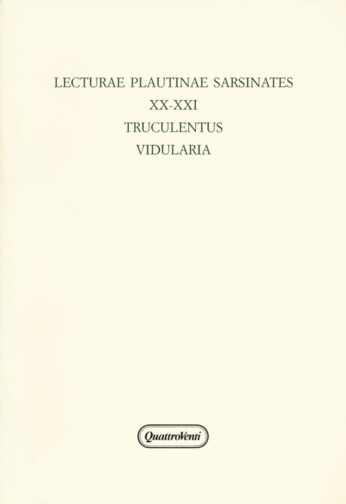 Lecturae Plautinae sarsinates
