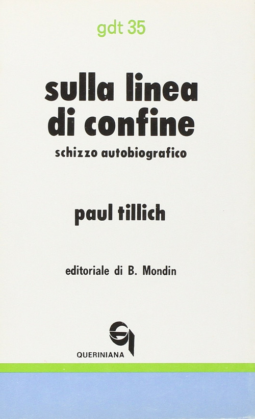 Sulla linea di confine. schizzo autobiografico