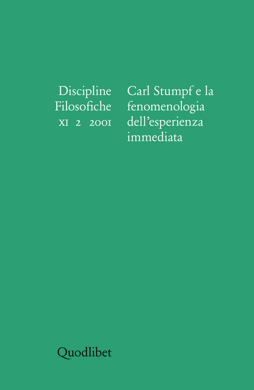 Discipline filosofiche (2001)