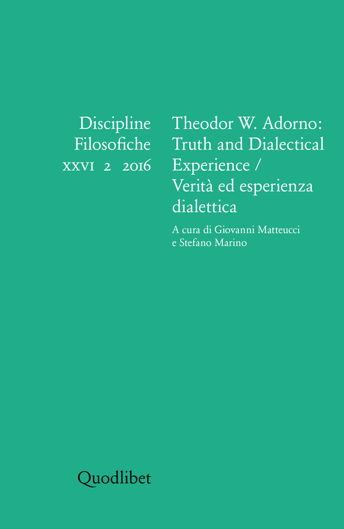 Discipline filosofiche (2016)