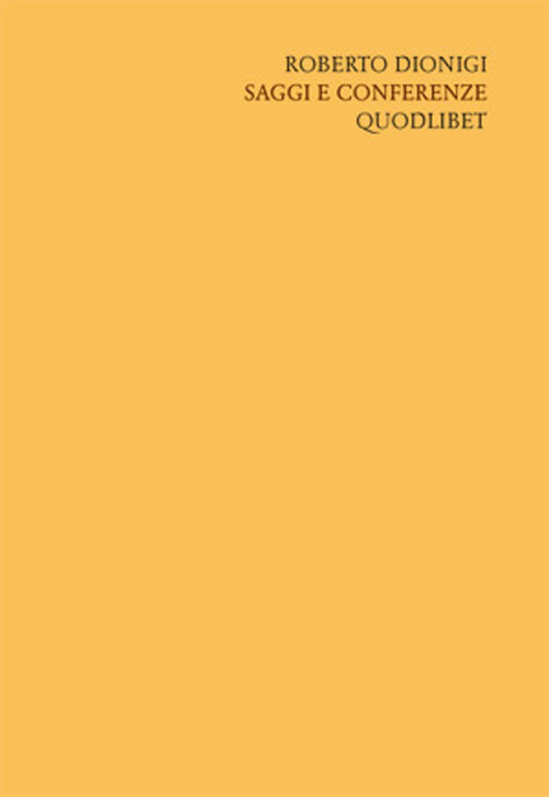 Scritti «filosofici» di Roberto Dionigi
