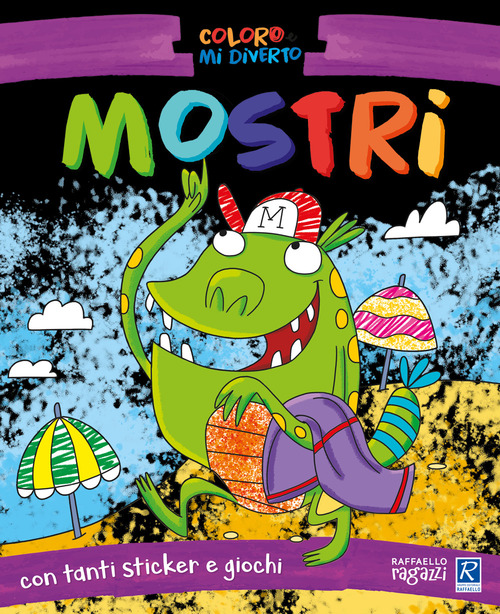 Mostri. Coloro e mi diverto. Con adesivi