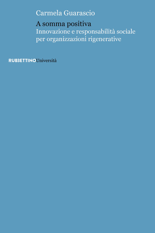 A somma positiva. Innovazione e responsabilit&agrave; sociale per organizzazioni rigenerative
