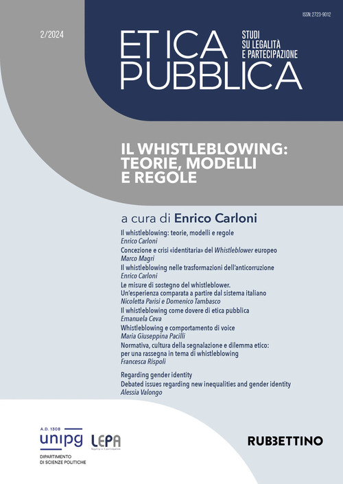 Etica pubblica. Studi su legalità e partecipazione