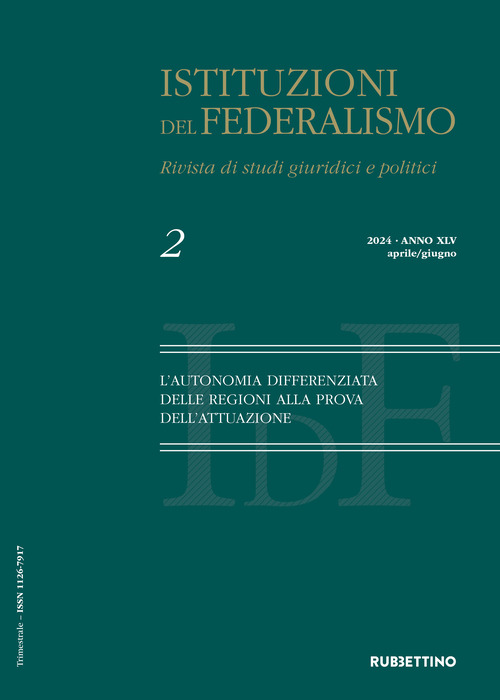 Istituzioni del federalismo. Rivista di studi giuridici e politici