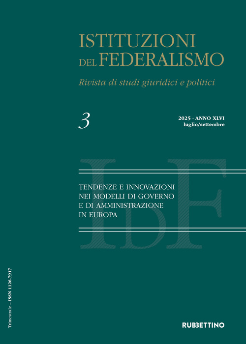 Istituzioni del federalismo. Rivista di studi giuridici e politici