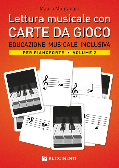 Lettura musicale con carte da gioco per pianoforte