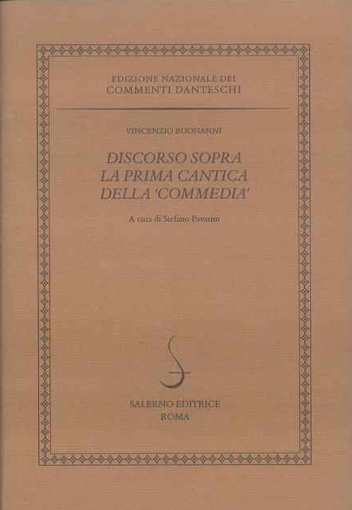 Discorso sopra la prima cantica della &laquo;Commedia&raquo;