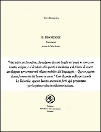 Il disordine. Frammenti. Testo francese a fronte