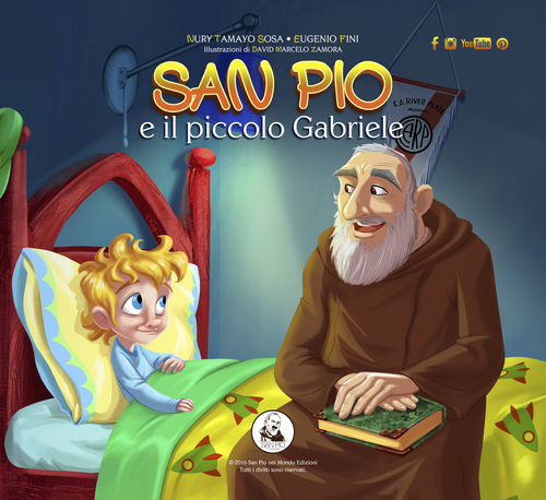San Pio e il piccolo Gabriele