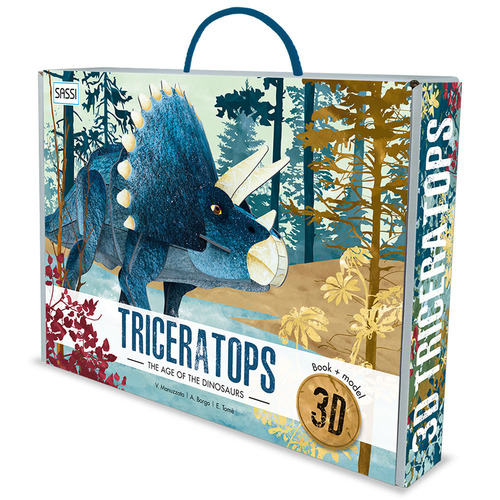 3D Triceratops. The Age of the Dinosaurs