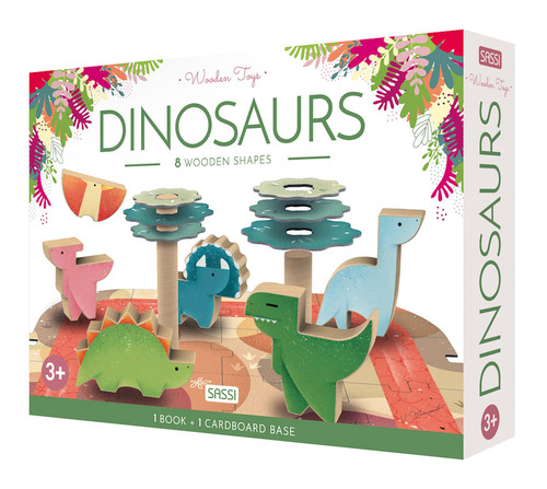 Dinosaurs. Wooden toys