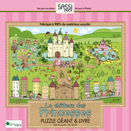 Le chateau des princesses. Puzzle g&eacute;ant et livre