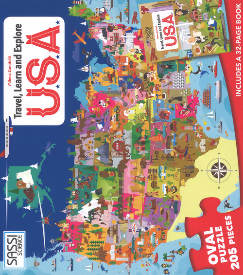 USA. Viaggia, conosci, esplora. Libro puzzle