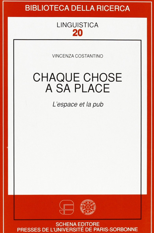 Chaque chose à sa place. L'éspace et la pub