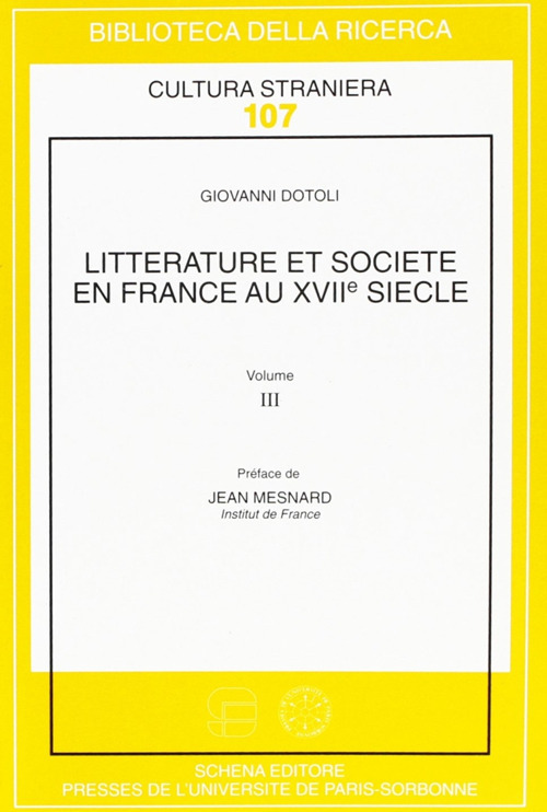 Litterature et societ&eacute; en France au XVII/e si&egrave;cle