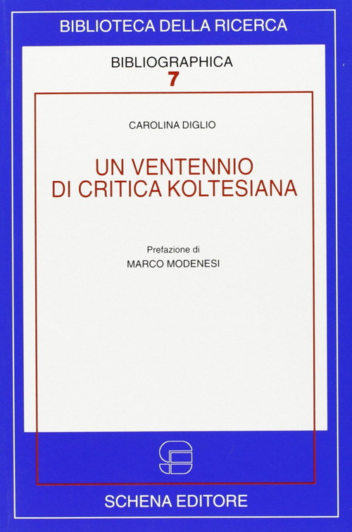 Un ventennio di critica koltesiana. Ediz. italiana e francese