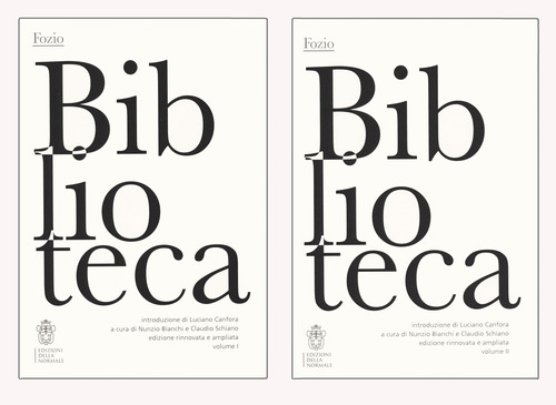 Biblioteca. Testo greco a fronte