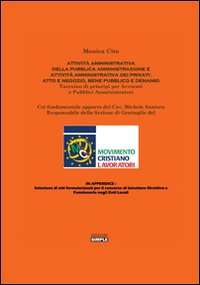 Attivit&agrave; amministrativa della Pubblica Amministrazione e attivit&agrave; amministrativa dei privati. Atto e negozio, bene pubblico e demanio