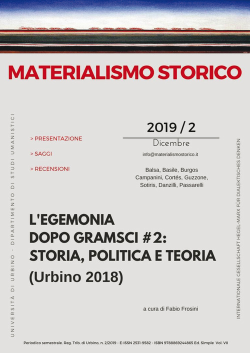 Materialismo storico. Rivista di filosofia, storia e scienze umane