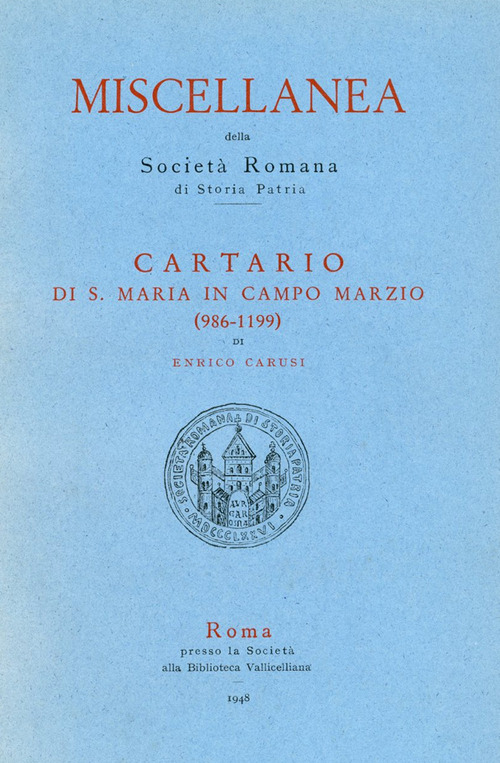 Cartario di S. Maria in Campo Marzio (986-1199)