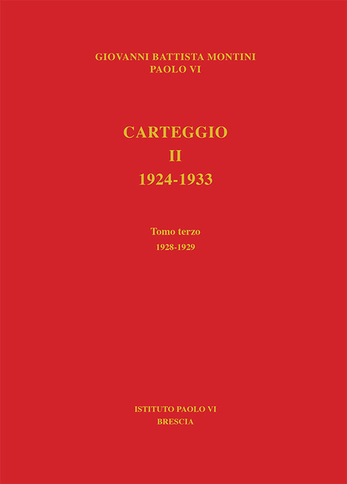 Carteggio 1924-1933