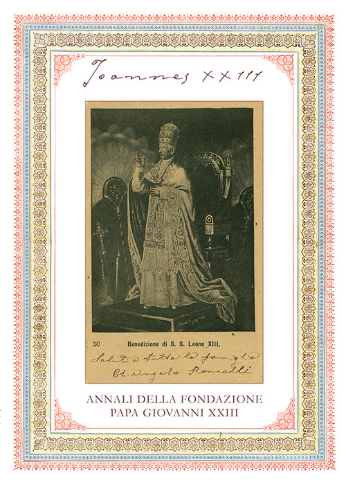 Joannes XXIII. Annali della fondazione Papa Giovanni XXIII Bergamo