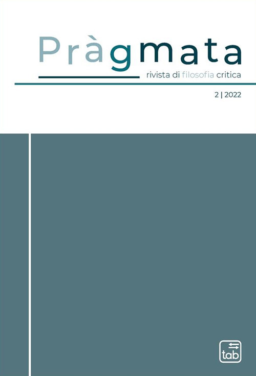 Pr&agrave;gmata. Rivista di filosofia critica