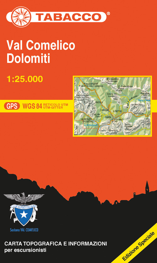 VCOM Val Comelico. Dolomiti 1:25.000