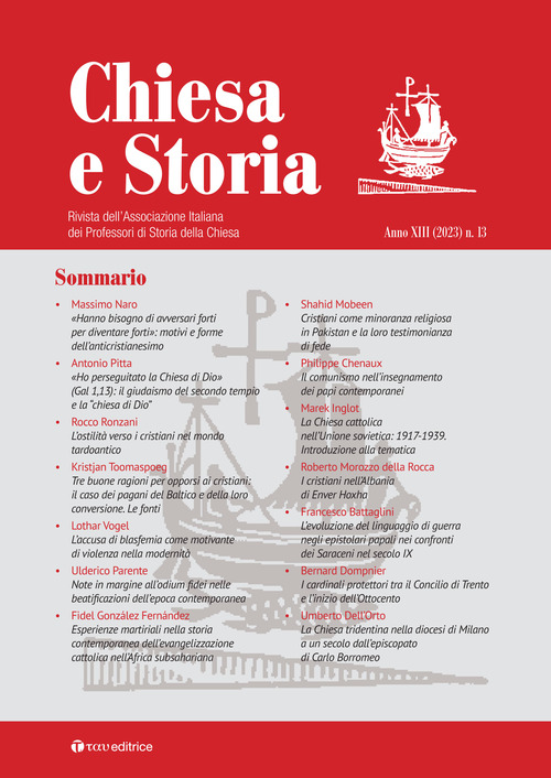 Chiesa e storia. Rivista dell'Associazione Italiana dei Professori di Storia della Chiesa
