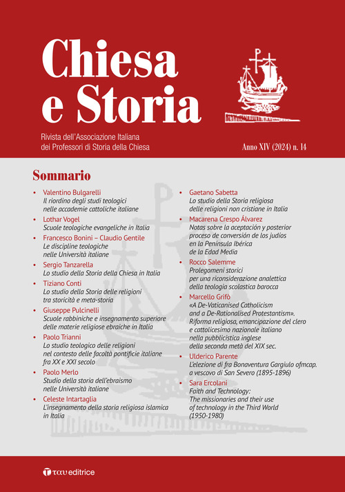 Chiesa e storia. Rivista dell'Associazione Italiana dei Professori di Storia della Chiesa
