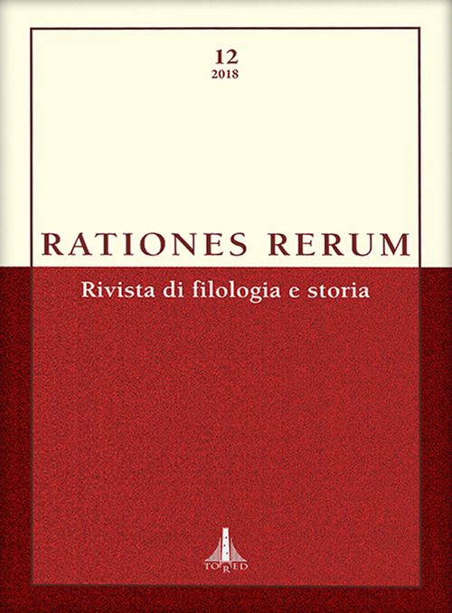 Rationes rerum. Rivista di filologia e storia
