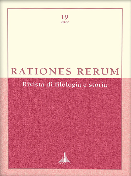 Rationes rerum. Rivista di filologia e storia