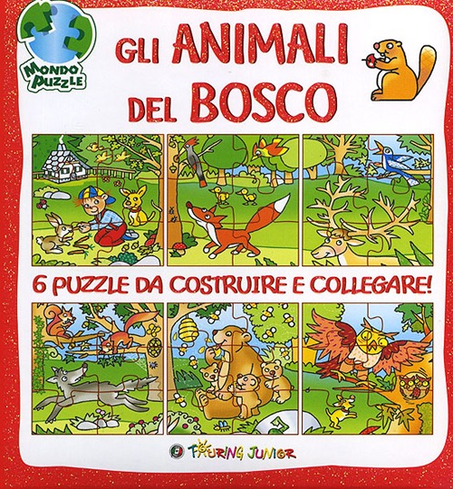 Gli animali del bosco. Libro puzzle