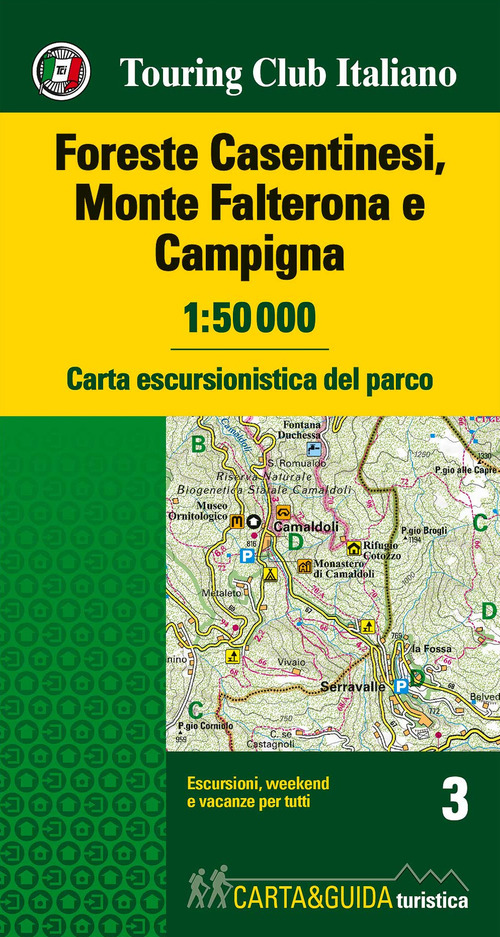 Foreste Casentinesi, Monte Falterone e Campigna 1:50.000. Carta escursionistica del parco