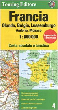 Francia Olanda, Belgio, Lussemburgo, Andorra, Monaco 1:800.000