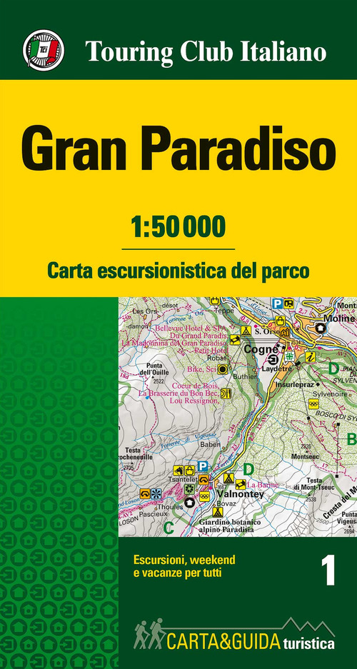 Gran Paradiso 1:50.000. Carta escursionistica del parco