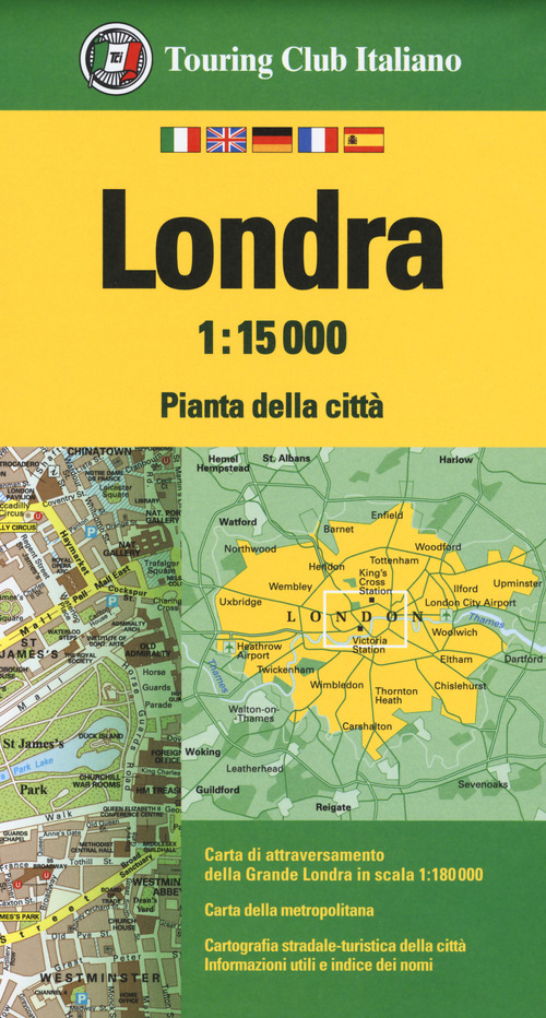 Londra 1:15.000. Pianta della citt&agrave;