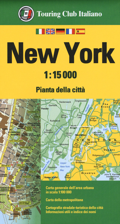 New York 1:15.000. Pianta della citt&agrave;