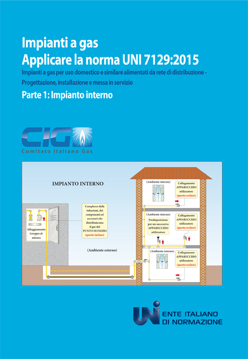 Applicare la norma UNI 7129:2015. Impianti a gas per uso domestico e similare alimentati da rete di distribuzione. Progettazione, installazione e messa in servizio